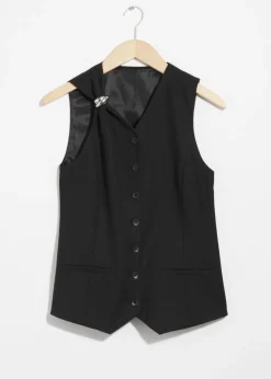 New & Other Stories Ring-Detailed Vest Black