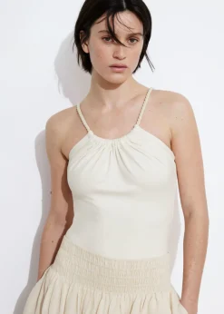 Hot & Other Stories Rope-Strap Bodysuit White