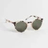 Sale & Other Stories Round Classic Sunglasses Beige