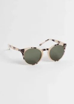 Sale & Other Stories Round Classic Sunglasses Beige