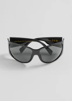 Discount & Other Stories Rounded Sunglasses Black