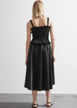 Hot & Other Stories Ruched Midi Dress