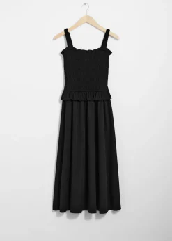 Hot & Other Stories Ruched Midi Dress