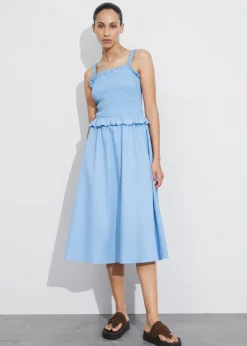 Hot & Other Stories Ruched Midi Dress