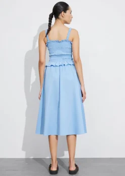 Hot & Other Stories Ruched Midi Dress