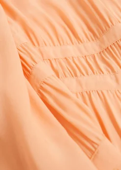 Discount & Other Stories Ruched Relaxed-Fit Asymmetric Dress Light Orange
