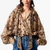 Sale & Other Stories Ruffled Tie-Neck Blouse