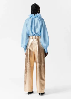 Sale & Other Stories Ruffled Tie-Neck Blouse