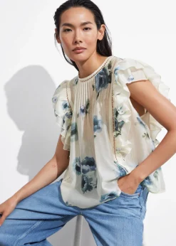New & Other Stories Ruffled Top