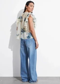 New & Other Stories Ruffled Top