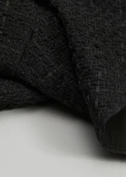 Best Sale & Other Stories Ruffled Tweed Mini Skirt Black Tweed