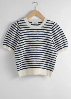 Best & Other Stories Scalloped Knit Top