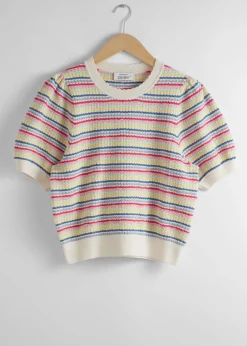 Best & Other Stories Scalloped Knit Top