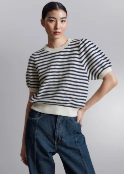 Best & Other Stories Scalloped Knit Top