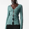 Flash Sale & Other Stories Scalloped Merino-Blend Cardigan