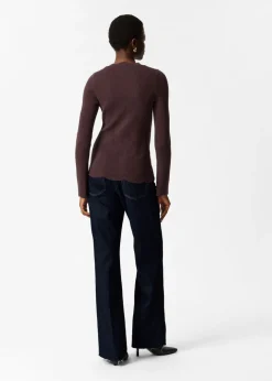 Flash Sale & Other Stories Scalloped Merino-Blend Cardigan