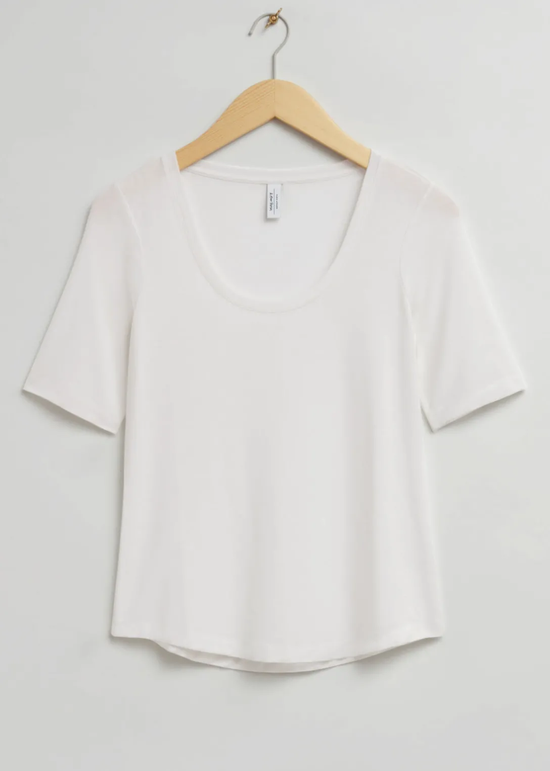 New & Other Stories Scoop Neck T-Shirt White