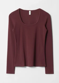 Best Sale & Other Stories Scoop-Neck Long-Sleeve Jersey Top