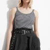 Store & Other Stories Scoop-Neck Tank Top Black/White Stripes