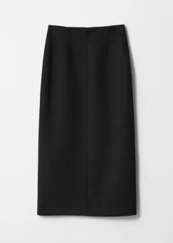 Flash Sale & Other Stories Scuba Midi Skirt Black