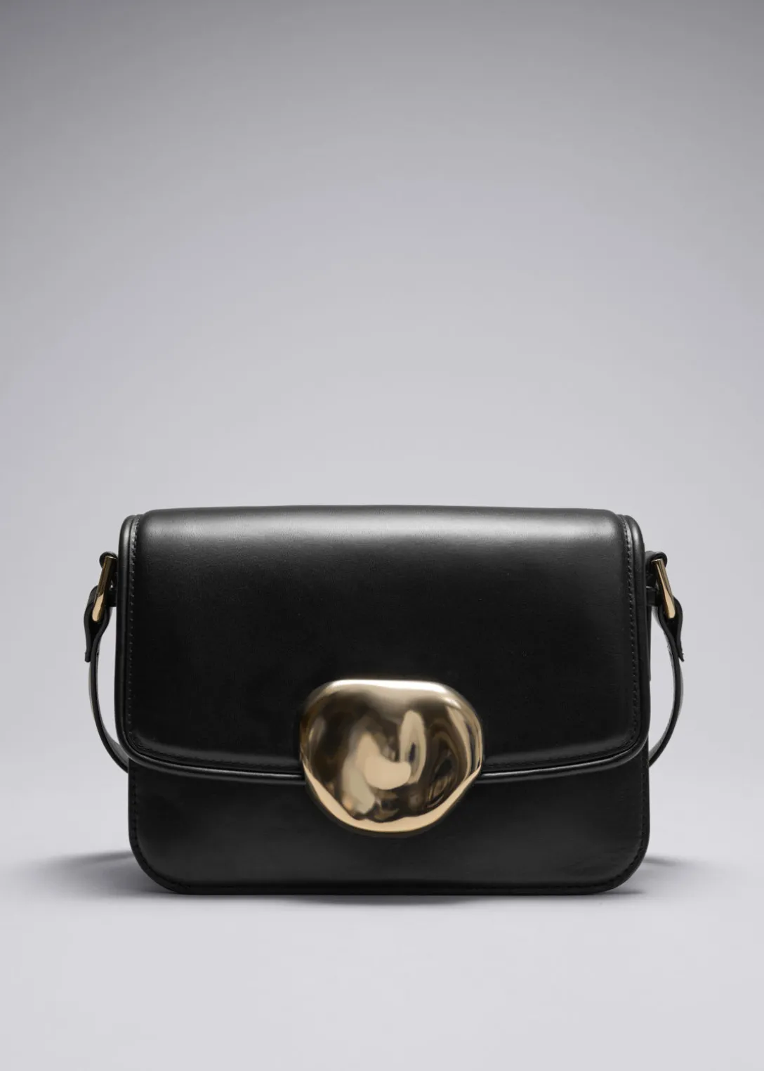 Hot & Other Stories Sculptural Buckle Leather Bag