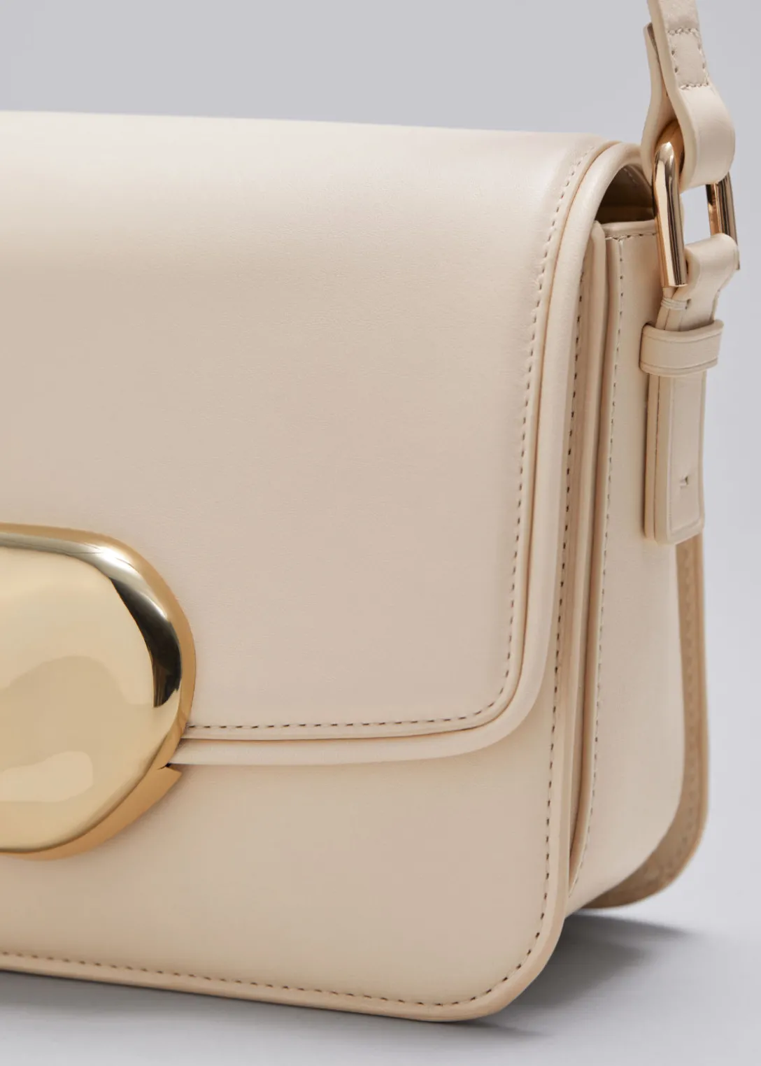 Hot & Other Stories Sculptural Buckle Leather Bag