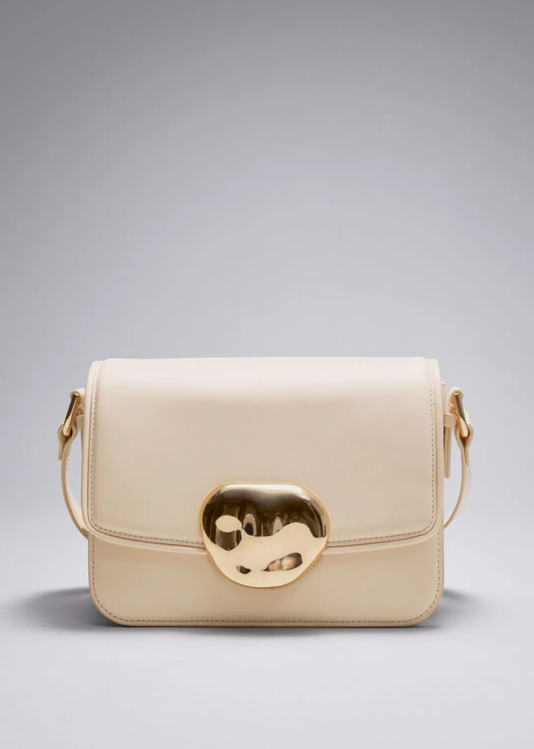 Hot & Other Stories Sculptural Buckle Leather Bag