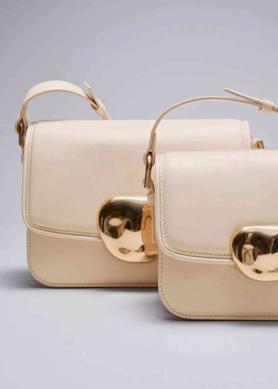 Hot & Other Stories Sculptural Buckle Leather Bag