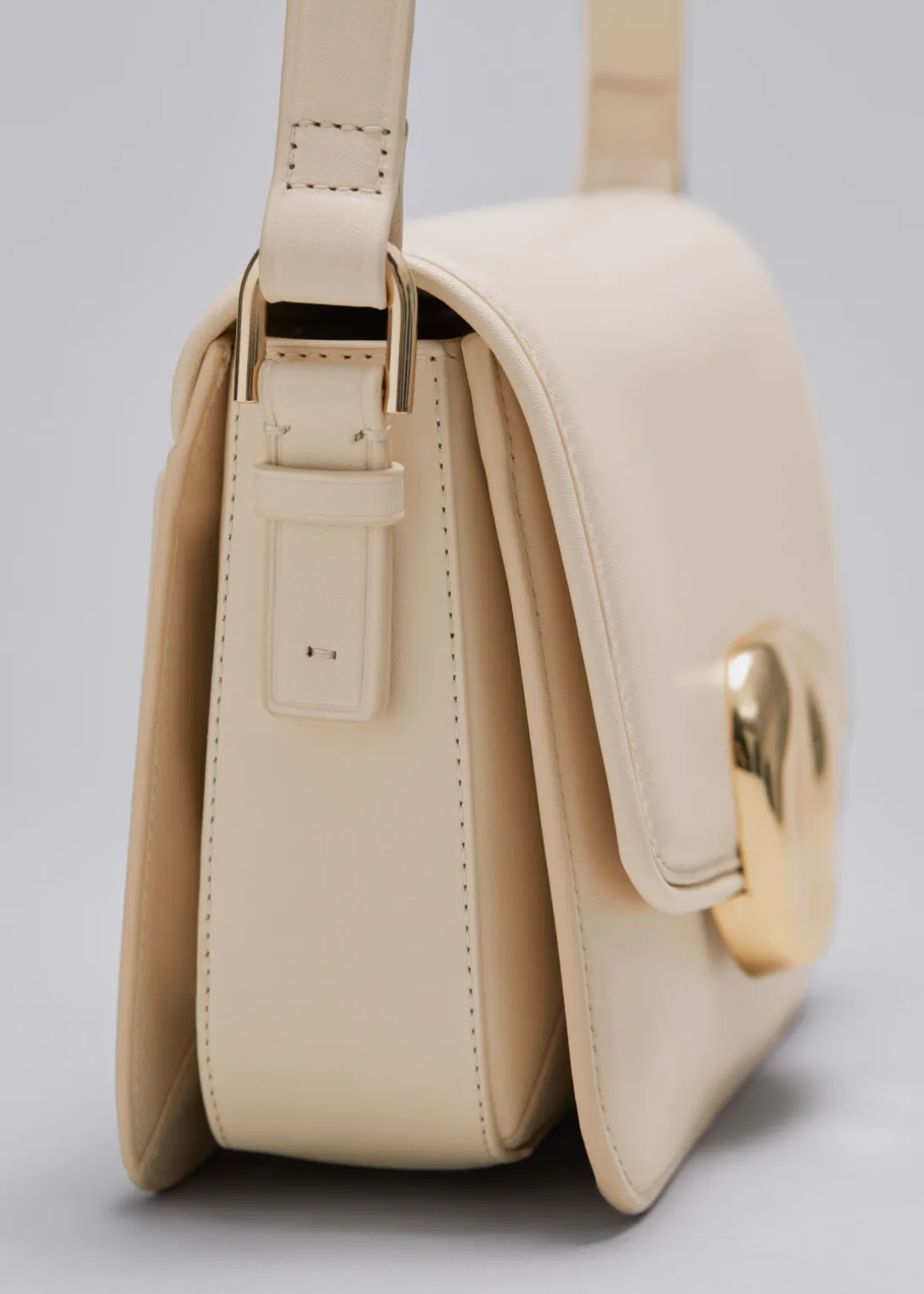 Hot & Other Stories Sculptural Buckle Leather Bag