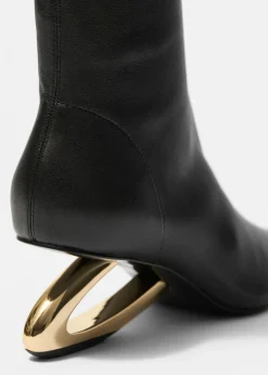 Sale & Other Stories Sculptural Heel Ankle Boots Black