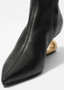 Sale & Other Stories Sculptural Heel Ankle Boots Black