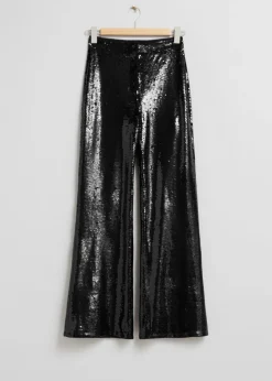 Best & Other Stories Sequin Trousers Black