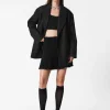 Clearance & Other Stories Sequin-Trimmed Bouclé Mini Skirt Black