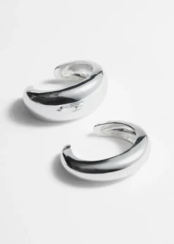 Outlet & Other Stories Set Of Two Domed Cuffs Silver