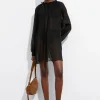 Outlet & Other Stories Sheer Mini Dress Black