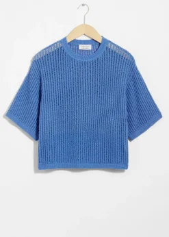 Sale & Other Stories Sheer Rib-Knit T-Shirt