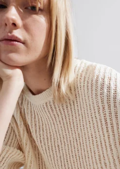 Sale & Other Stories Sheer Rib-Knit T-Shirt