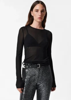 Discount & Other Stories Sheer Silk Top