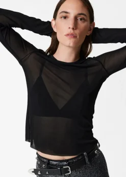 Discount & Other Stories Sheer Silk Top