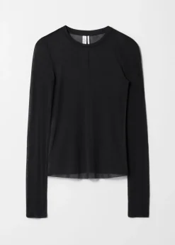 Discount & Other Stories Sheer Silk Top