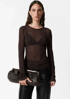 Discount & Other Stories Sheer Silk Top