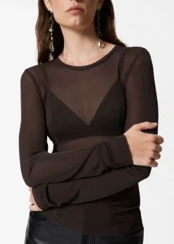Discount & Other Stories Sheer Silk Top