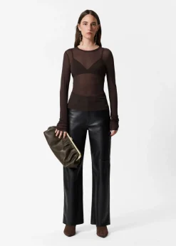 Discount & Other Stories Sheer Silk Top