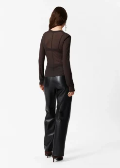 Discount & Other Stories Sheer Silk Top