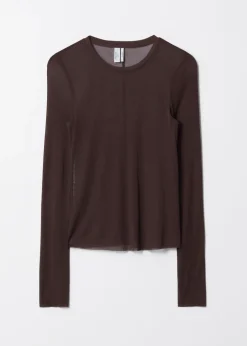 Discount & Other Stories Sheer Silk Top