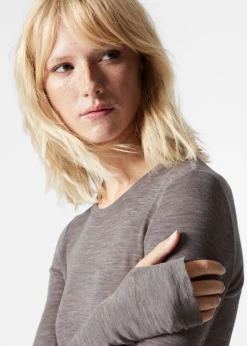 New & Other Stories Sheer Wool Top