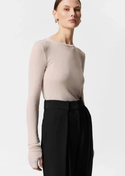 New & Other Stories Sheer Wool Top