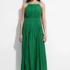 Flash Sale & Other Stories Shirred Sleeveless Midi Dress