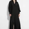 Flash Sale & Other Stories Shirt Maxi Dress Black