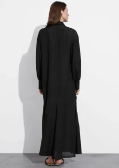 Flash Sale & Other Stories Shirt Maxi Dress Black